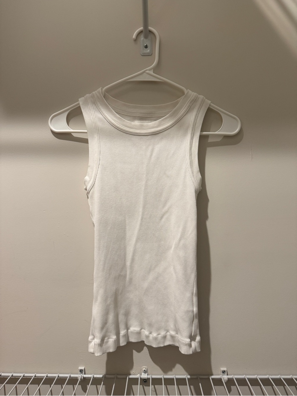Citizen of Humanity -White Ribbed Tank Top XS